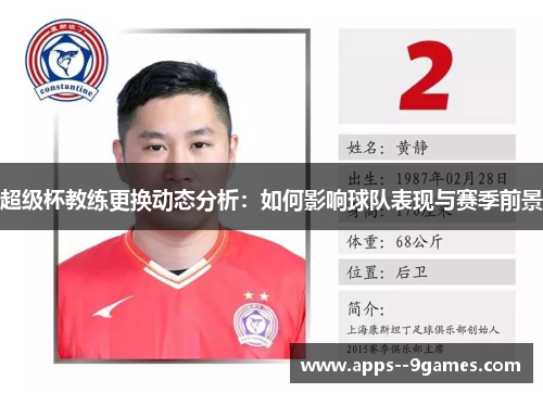 超级杯教练更换动态分析:如何影响球队表现与赛季前景 超级杯教练更换动态分析:如何影响球队表现与赛季前景
